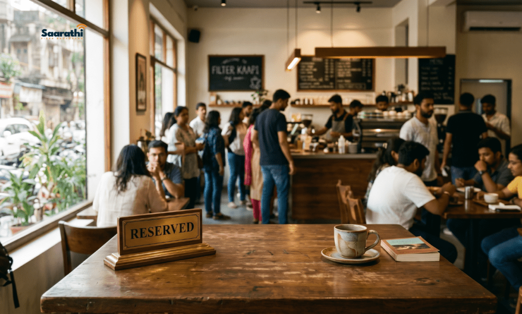 A reserved sign on a restaurant table illustrating how a static IP works compared to dynamic routing.